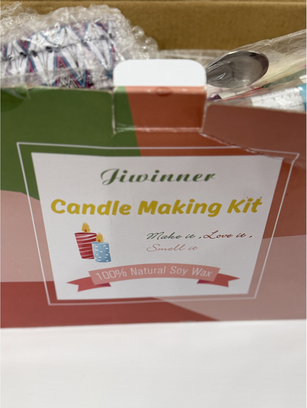 Brand new Candle Making Kit with colors soy wax containers and more